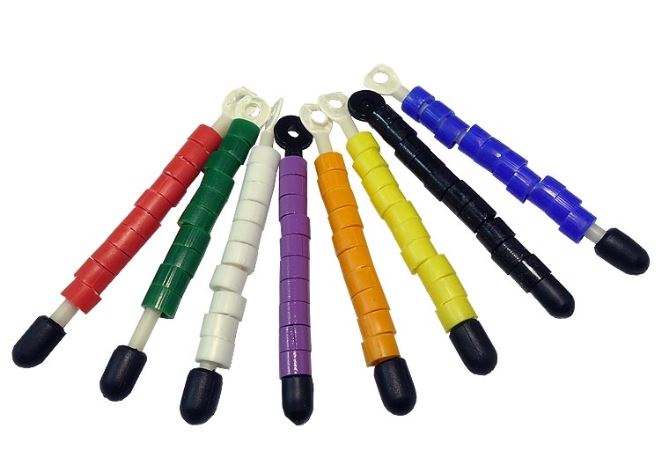 ANILLAS DE COLORES PARA ESTUDIOS CIENTÍFICOS CON AVES ECOTONE XB 4 MM, 10 UDS