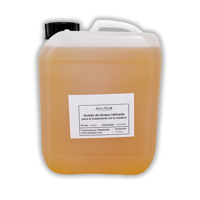ACEITE DE LINAZA PARA EL TRATAMIENTO DE LA MADERA EN CAJAS NIDO Y COMEDEROS (5L)