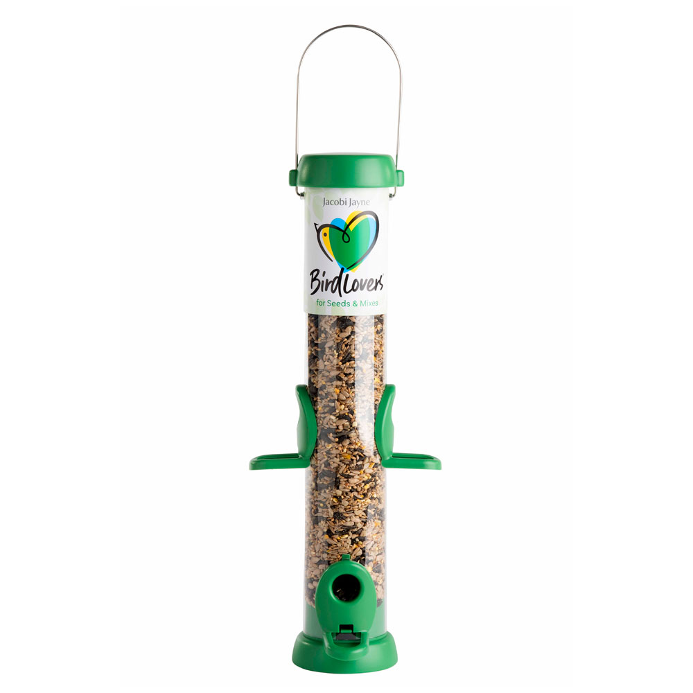 BL2-S2G "BIRD LOVERS" COMEDERO TUBULAR PARA AVES SILVESTRES MEDIANO PARA MEZCLA DE SEMILLAS FÁCIL DE LIMPIAR