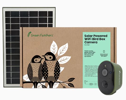 CÁMARA A COLOR Y VISIÓN INFRARROJA CON PANEL SOLAR Y CONEXIÓN WIFI PARA COLOCAR EN CAJAS NIDO Y JARDÍN 1