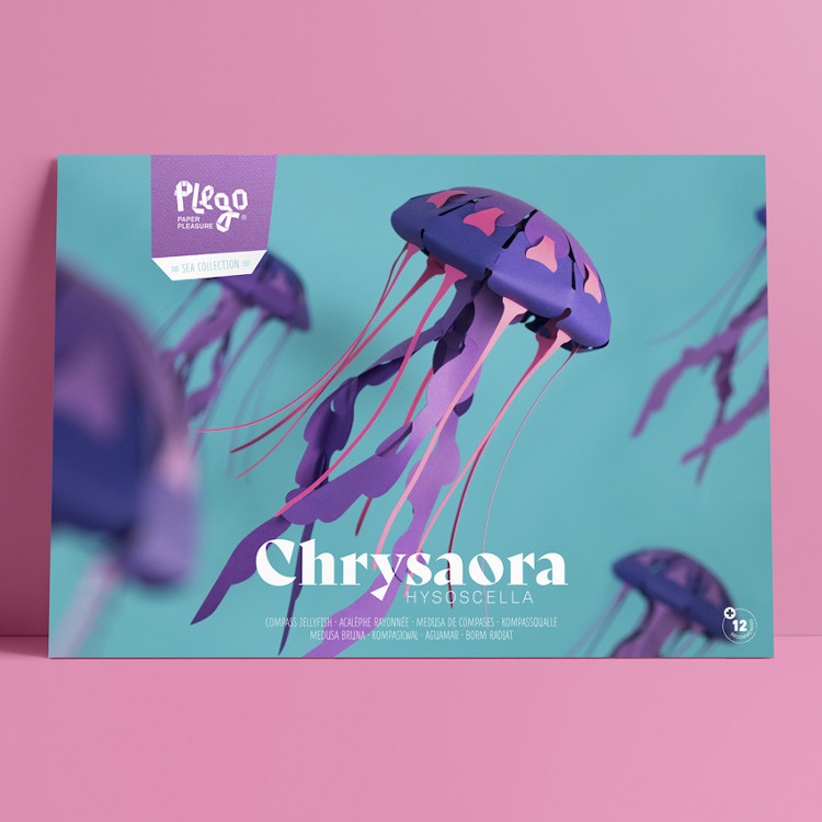 PLEGOPAPER- FIGURA RECORTABLE CHRYSAORA HYSOSCELLA (MEDUSA)