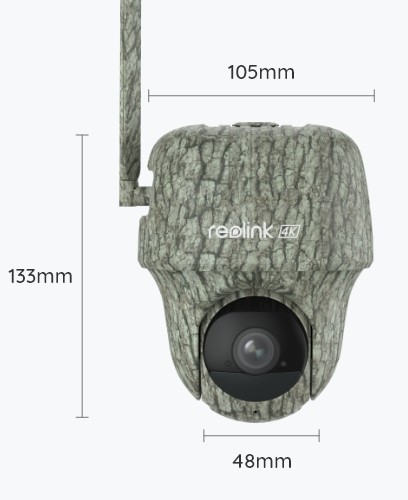 CÁMARA REOLINK GO RANGER PT 4K CON LED NEGROS DE LUZ INFRARROJA INVISIBLE, PANEL SOLAR, TRANSMISIÓN DE FOTO Y VÍDEO Y CONEXIÓN EN DIRECTO VÍA 3G/4G CO 3