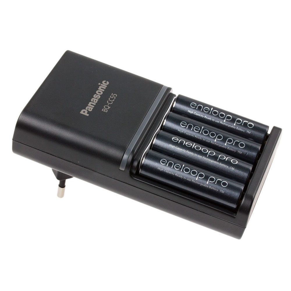 PACK ENELOOP CARGADOR BQ-CC55E Y 4 BATERÍAS ENELOOP PRO AA (2500mAh)
 3