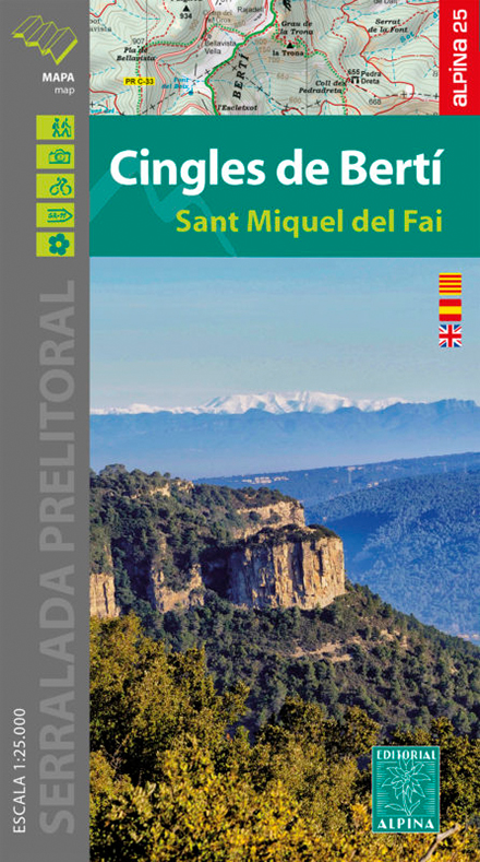 MAPA ALPINA 1:25.000. CINGLES DE BERTÍ SANT MIQUEL DEL FAI 1