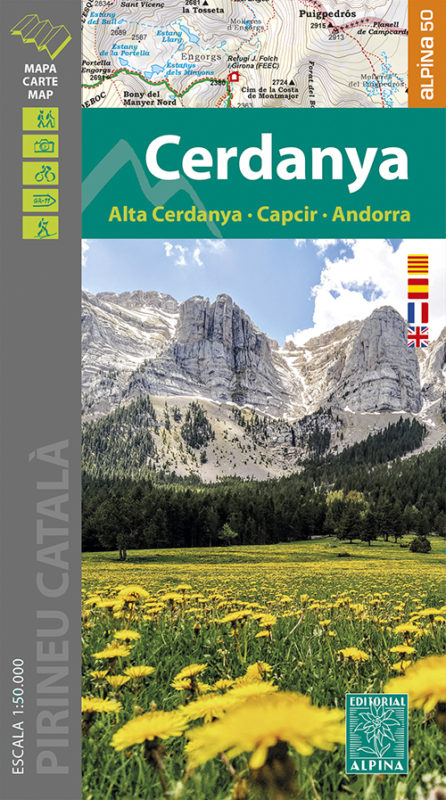 MAPA ALPINA 1:50.000. CERDANYA. ALTA CERDANYA-CAPCIR-ANDORRA (MAPA I GUIA) 1