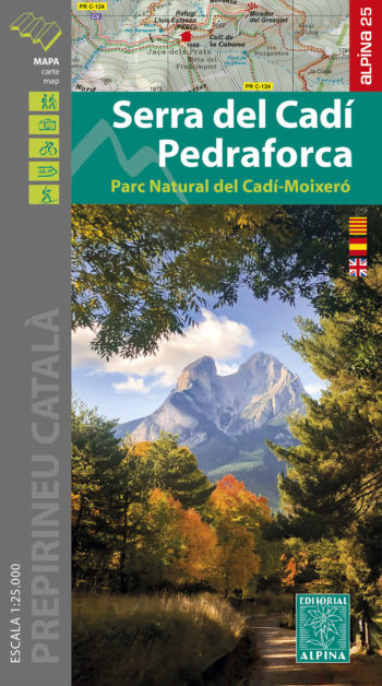 MAPA ALPINA 1:25.000. SERRA DEL CADÍ PEDRAFORCA PARC NATURAL DEL CADÍ MOIXERÓ 1
