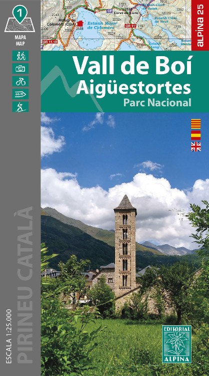 MAPA ALPINA 1:25.000. VALL DE BOÍ. AIGÜESTORTES PARC NACIONAL 1