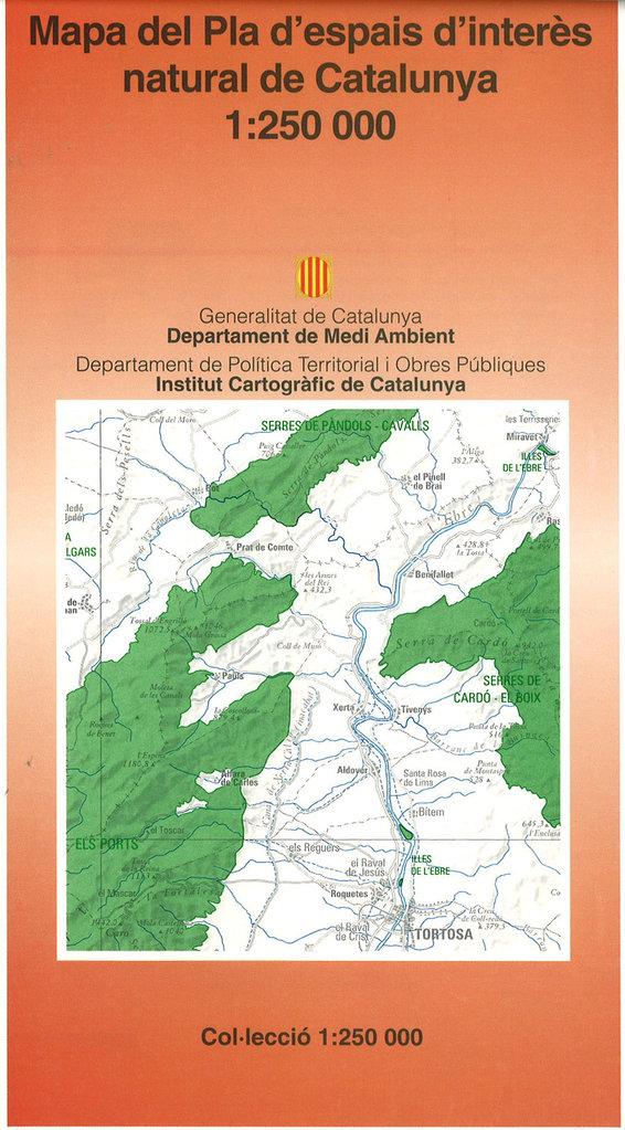 MAPA DEL PLA D'ESPAIS D'INTERES NATURAL DE CATALUNYA 1