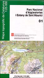 MAPA TOPOGRÀFIC DE CATALUNYA. PARC NACIONAL D'AIGÜESTORTES I ESTANY DE SANT MAURICI. MAPA TOPOGRÀFIC DE CATALUNYA 1