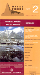 VALLE DEL ARAGÓN, BAL DEL ARAGÓN. MAPA EXCURSIONISTA DE LOS PIRINEOS. 1