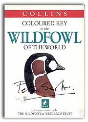 COLLINS COLOURED KEY OF THE WILDFOWL OF THE WORLD