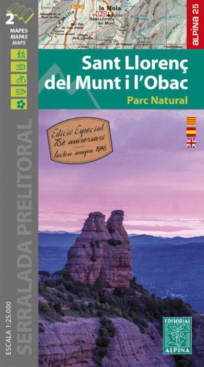 MAPA ALPINA 1:25.000. SANT LLORENÇ DE MUNT I L'OBAC PARC NATURAL (MAPA I GUIA) 1