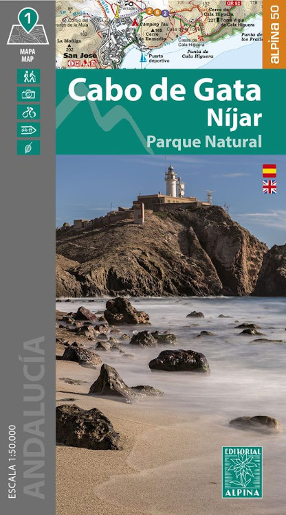 MAPA ALPINA 1:50.000. CABO DE GATA NÍJAR PARQUE NATURAL                                                                  1
