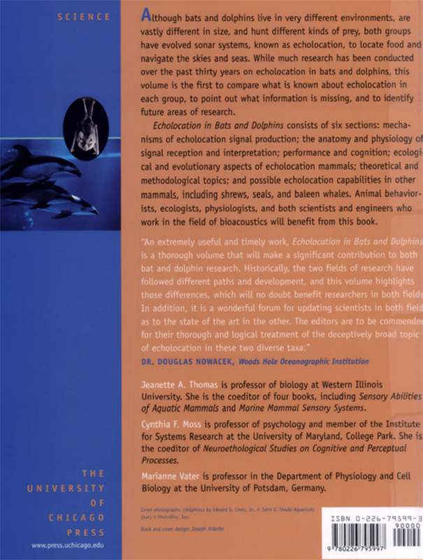 ECHOLOCATION IN BATS AND DOLPHINS 4