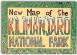 NEW MAP OF THE KILIMANJARO NATIONAL PARK