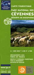 CARTE TOURISTIQUE PARC NATIONAL DES CÉVENNES RÉSERVE DE BIOPHÈRE 1