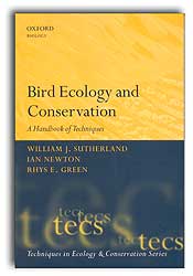 BIRD ECOLOGY AND CONSERVATION. A HANDBOOK OF TECHNIQUES 1