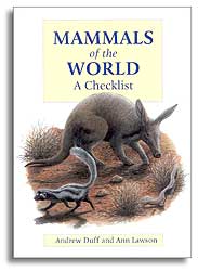 MAMMALS OF THE WORLD. A CHECKLIST