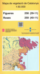 MAPA DE VEGETACIÓ DE CATALUNYA. FIGUERAS (258 (39-11) I ROSES 259 (40-11) 1