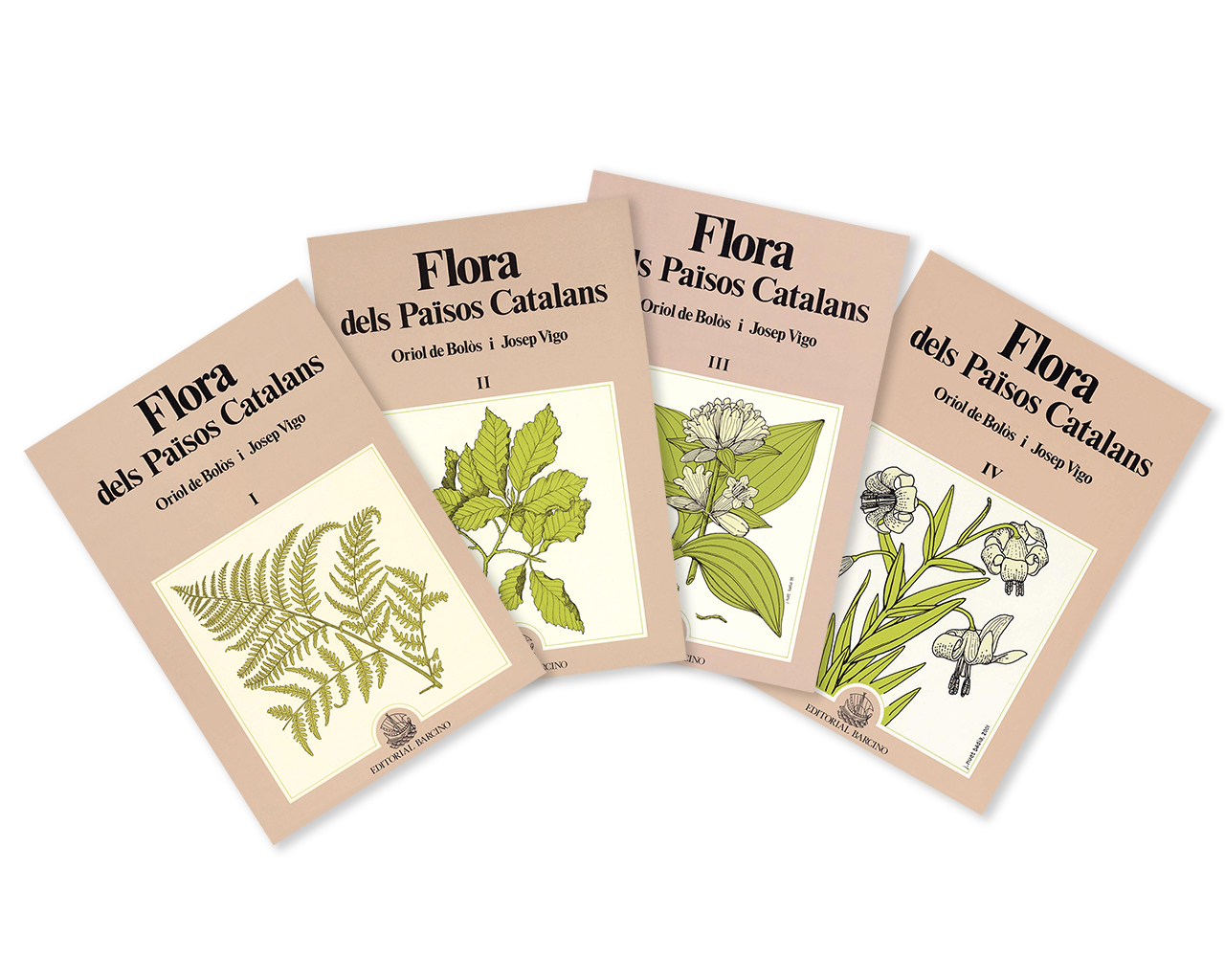 FLORA DELS PAÏSOS CATALANS- SET DE 4 VOLÚMENES