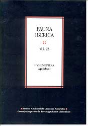 FAUNA IBÉRICA, VOL. 23. HYMENOPTERA. APOIDEA I 1