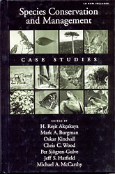 SPECIES CONSERVATION AND MANAGEMENT. CASE STUDIES CD ROM INCLUDED 1
