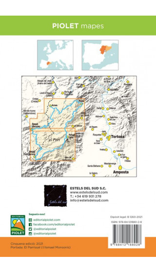 MAPA PIOLET 1:25.000. ESTELS DEL SUD. LA TRAVESSA DEL MASSÍS DELS PORTS 2