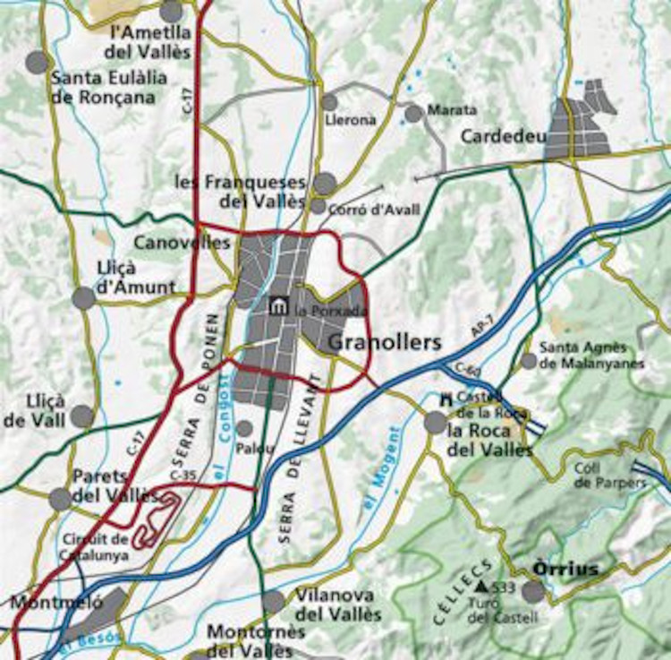 MAPA ALPINA 1:20.000. GRANOLLERS I EL SEU ENTORN (MAPA I GUIA) 2