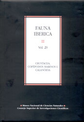 FAUNA IBÉRICA. VOL. 29. CRUSTACEA. COPÉPODOS MARINOS I. CALANOIDA 1