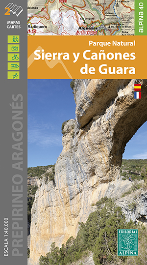 MAPA ALPINA 1:40.000. PARQUE NATURAL SIERRA  Y CAÑONES DE GUARA (2 MAPAS) 1