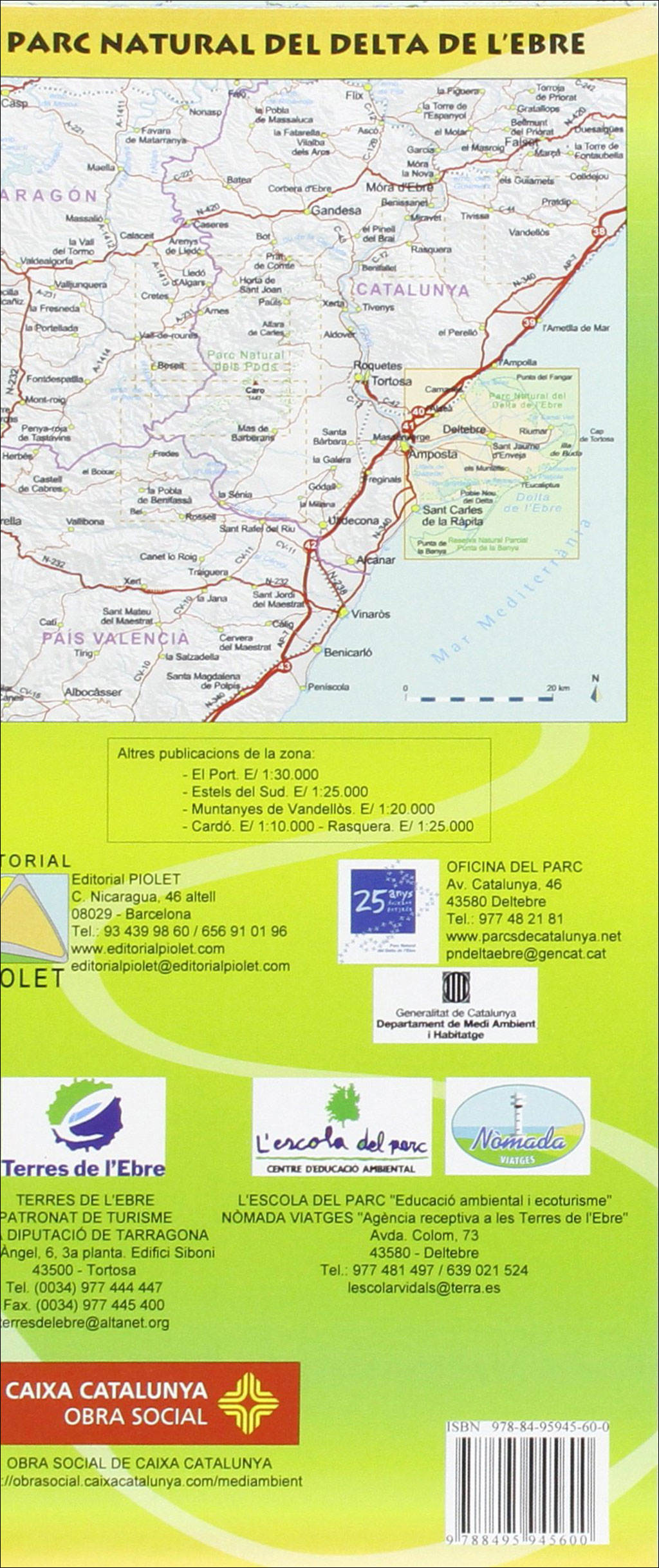 MAPA PIOLET 1:30.000. PARC NATURAL DEL DELTA DE L'EBRE. BIRDWATCHING AND BTT 2