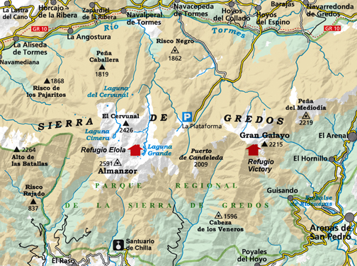 MAPA ALPINA 1:25.000. . SIERRA DE GREDOS (MAPA Y GUÍA) 2