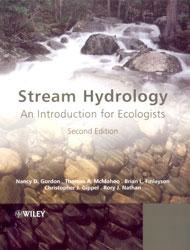 STREAM HYDROLOGY: AN INTRODUCTION FOR ECOLOGISTS 1