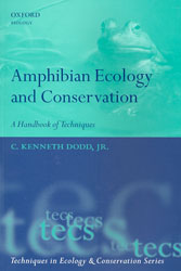 AMPHIBIAN ECOLOGY AND CONSERVATION. A HANDBOOK OF TECHNIQUES

AMPHIBIAN ECOLOGY AND CONSERVATION 1