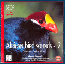 CD AFRICAN BIRD SOUND. VOLUME 2. WEST & CENTRAL AFRICA 1