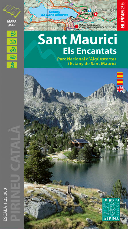 MAPA ALPINA 1:25.000. SANT MAURICI ELS ENCANTATS. PARC NACIONAL D'AIGÜESTORTES I ESTANY DE SANT MAURICI 1
