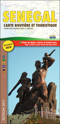 SENEGAL CARTE ROUTIÈRE ET TOURISTIQUE 1