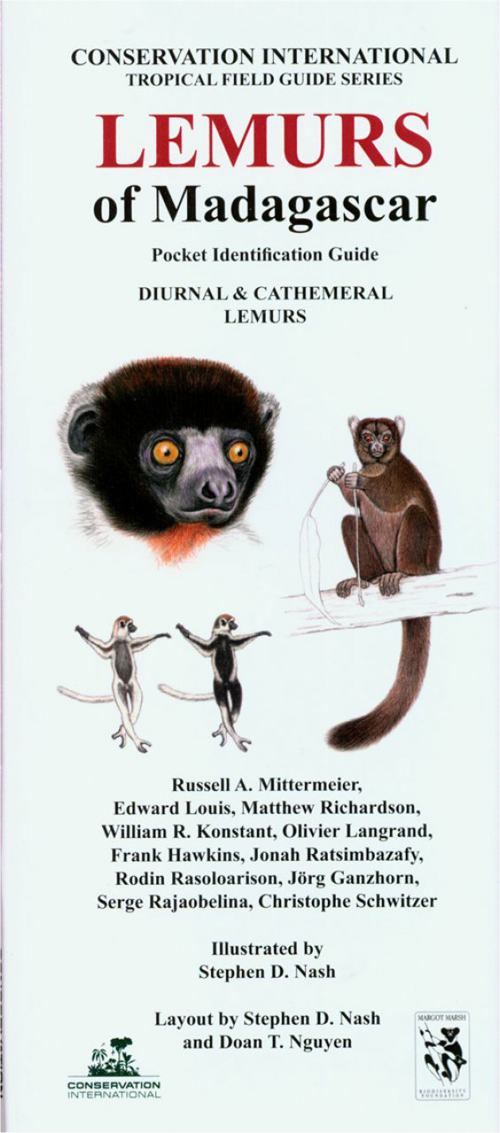 LEMURS OF MADAGASCAR. DIURNAL & CATHEMERAL LEMURS: POCKET IDENTIFICATION GUIDE