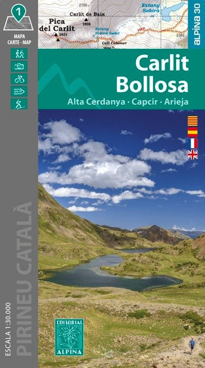 MAPA ALPINA 1:30.000. CARLIT-BOLLOSA. ALTA CERDANYA-CAPCIR-ARIÈJA 1