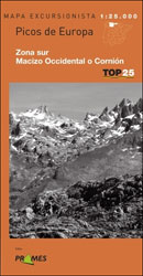 MAPA EXCURSIONISTA TOP 25. PICOS DE EUROPA. ZONA SUR MACIZO OCCIDENTAL O CORNIÓN 1