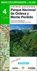 MAPA EXCURSIONISTA PIRINEO ARAGONÉS PARQUE NACIONAL DE ORDESA Y MONTE PERDIDO 1