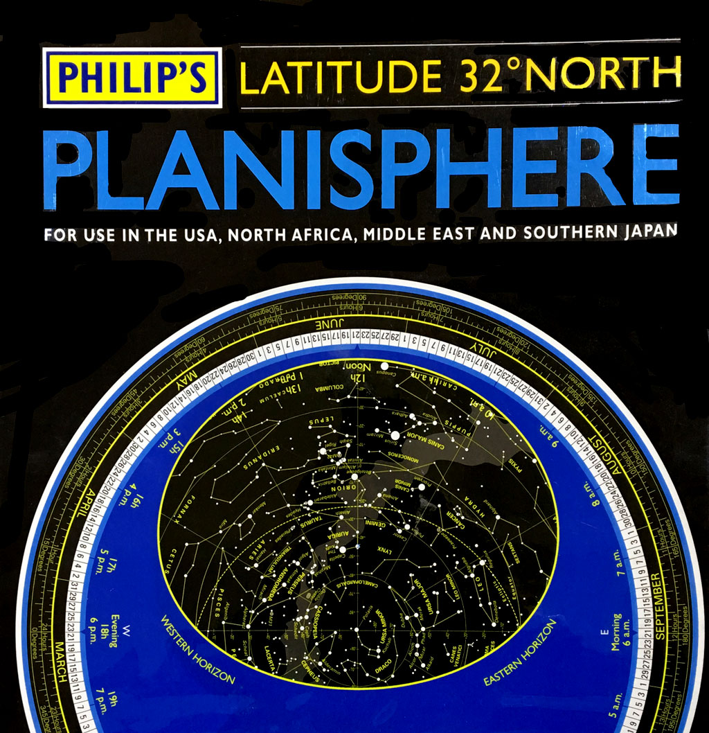 PHILIP'S PLANISPHERE. LATITUDE 32 NORTH 1