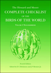 THE HOWARD AND MOORE COMPLETE CHECKLIST OF THE BIRDS OF THE WORLD VOL. 1 NON-PASSERINES 1