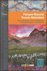 MAPA ALPINA 1:25.000. PARQUE NATURAL POSETS MALADETA. ANETO, MALADETA, POSETS, PERDIGUERO, VALLE DE BENASQUE, VALLE DE ESTÓS (2 MAPAS) 1