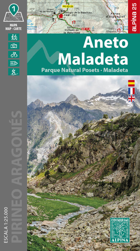 MAPA ALPINA 1:25.000. PARC NATURAL POSETS-MALADETA (MAPA + CARPETA DESPLEGABLE) 1