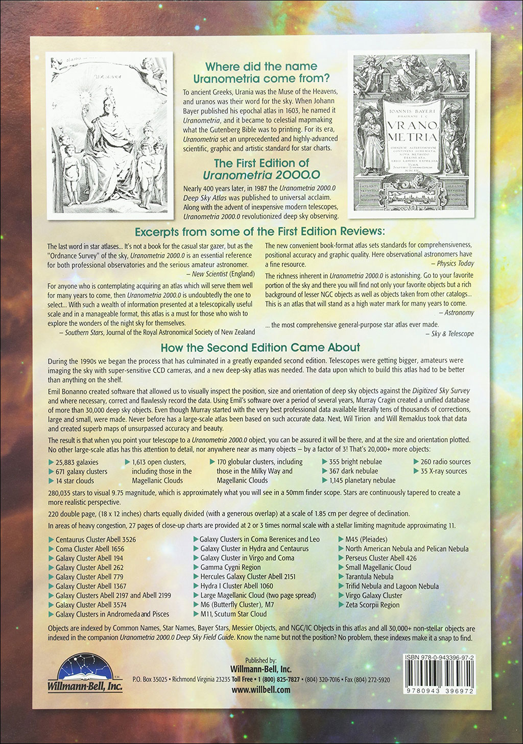 URANOMETRIA 2000.0 - ALL SKY ATLAS. ALL SKY EDITION 2