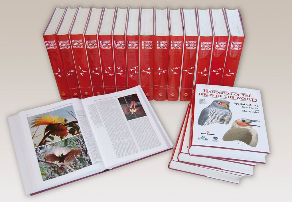 HANDBOOK OF THE BIRDS OF THE WORLD. SET  COLECCIÓN COMPLETA Y VOLUMEN ESPECIAL
