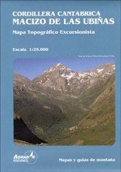CORDILLERA CANTABRICA. MACIZO DE LAS UBIÑAS. MAPA TOPOGRAFICO EXCURSIONISTA                                                                            2