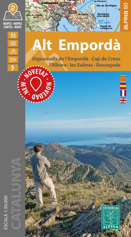 MAPA ALPINA 1:50.000. ALT EMPORDÀ. AIGUAMOLLS DE L'EMPORDÀ-CAP DE CREUS-L'ALBERA-LES SALINES-BASSEGODA (2 MAPES) 1