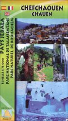 MAPA PIOLET 1:75.000  PAYS JEBALA. CHEFCHAOUEN-CHAUEN 1